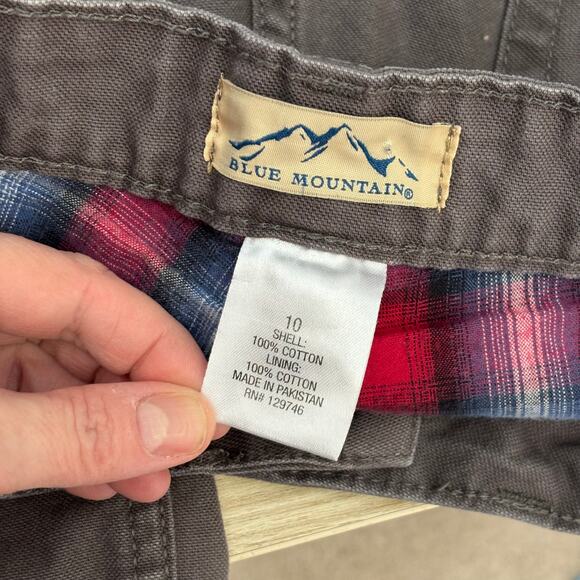 Blue Mountain Pant Womens 10 Flannel Lined Insulated Thermal Warm Red Soft 31x28 - Picture 12 of 13